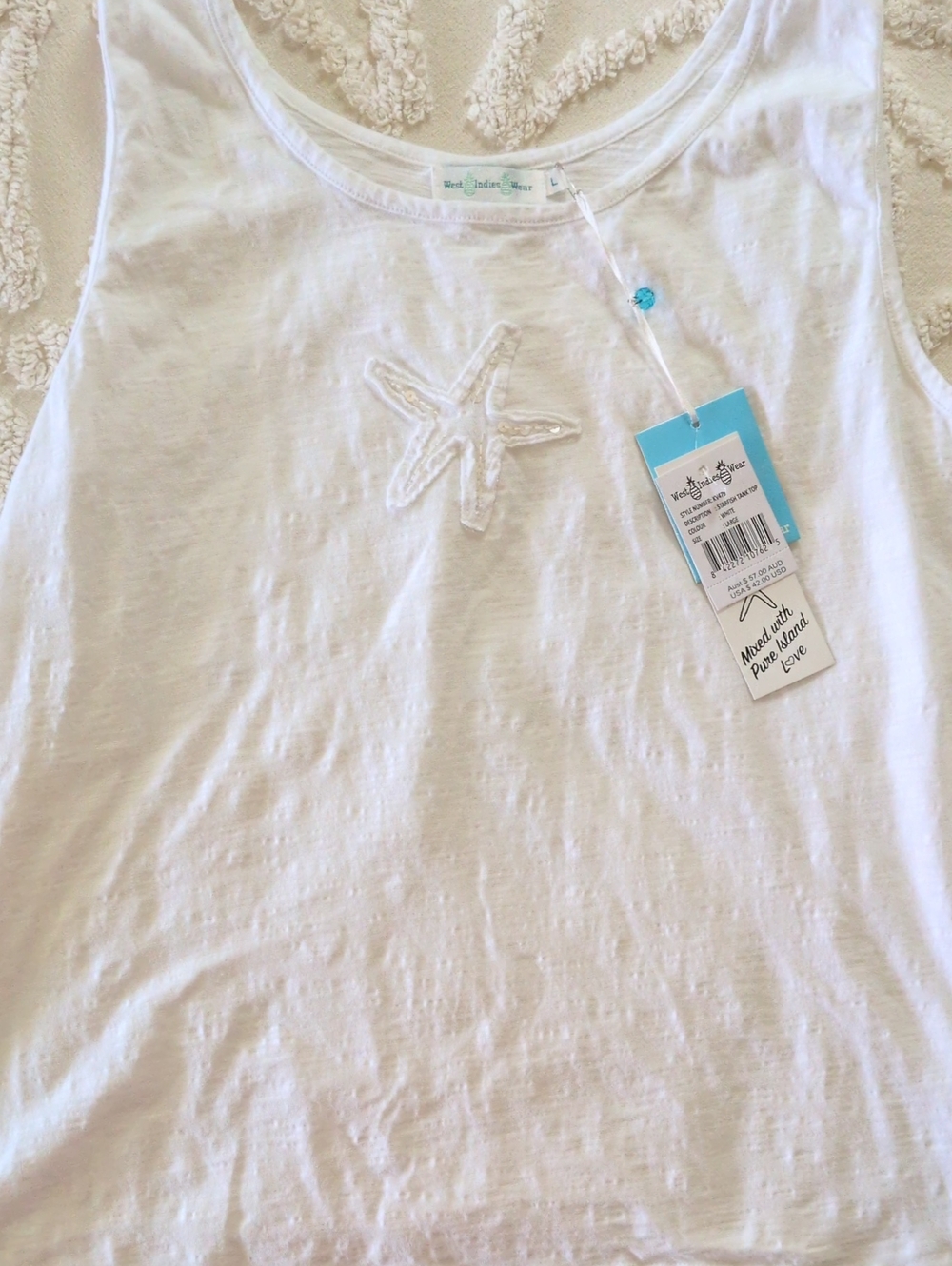 West Indies Single Starfish Tank Top